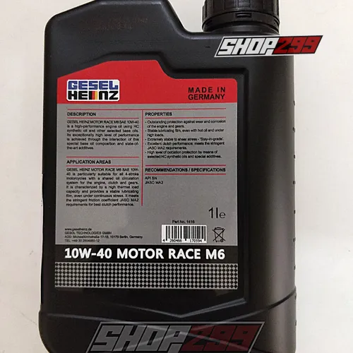 NHỚT GESEL HEINZ MOTOR RACE M6 10W40