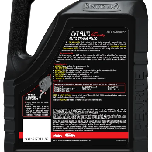 DẦU HỘP SỐ TỰ ĐỘNG PENRITE CVT FLUID LOW VISCOSITY (4L)