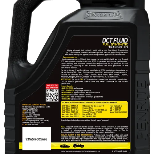 DẦU HỘP SỐ TỰ ĐỘNG PENRITE DCT FLUID (4L)