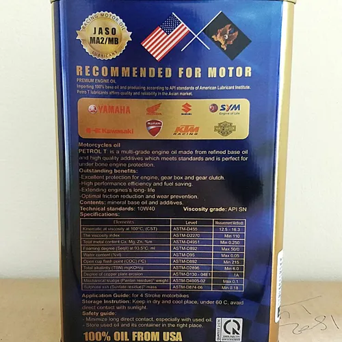 NHỚT PETROL T POWER NANO 10W40 (100% TỔNG HỢP) - 1L