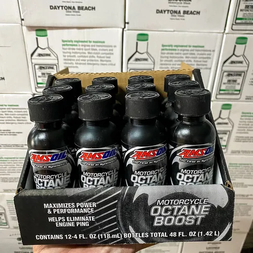 PHỤ GIA TĂNG CHỈ SỐ OCTANE XE MÁY AMSOIL MOTORCYCLE OCTANE BOOST - 118ML