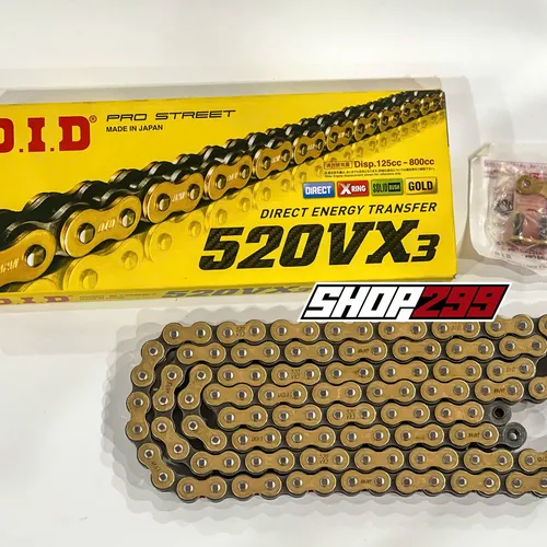 SÊN D.I.D 520 VX3 120L (PHỐT X-RING) - MÀU VÀNG