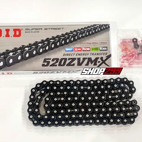 SÊN D.I.D 520 ZVM-X 120L (PHỐT X-RING) - MÀU ĐEN