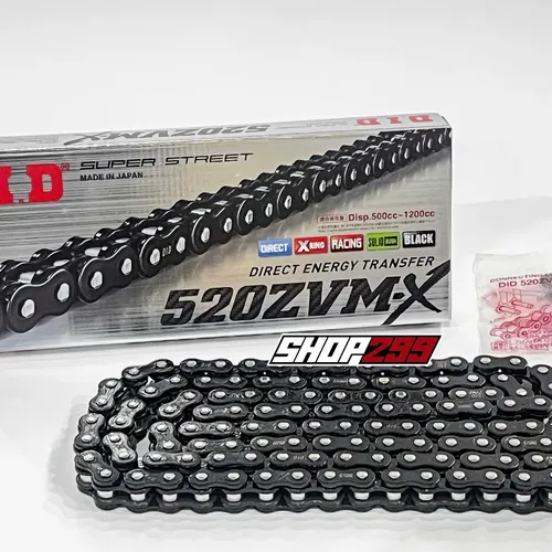 SÊN D.I.D 520 ZVM-X 120L (PHỐT X-RING) - MÀU ĐEN