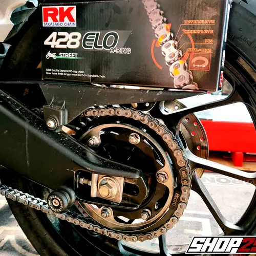 SÊN RK 428 ELO 132L (PHỐT O-RING) - MÀU XÁM NIKEN