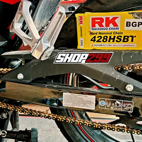 SÊN RK 428 HSB 132L (KHÔNG PHỐT CAO SU) - MÀU ĐEN VÀNG