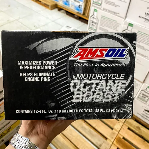 PHỤ GIA TĂNG CHỈ SỐ OCTANE XE MÁY AMSOIL MOTORCYCLE OCTANE BOOST - 118ML