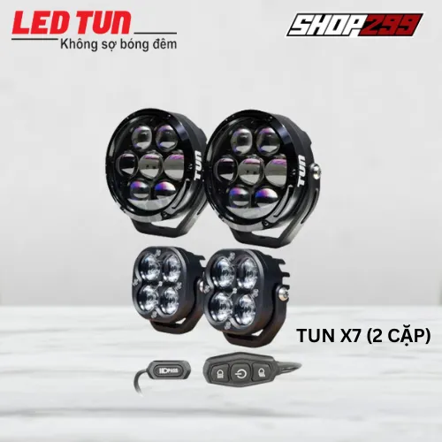 BỘ ĐÈN TRỢ SÁNG TUN X7 (2 CẶP)