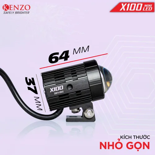 ĐÈN TRỢ SÁNG BI CẦU MINI KENZO X100 V-2025