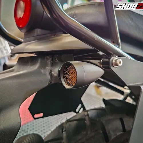 XI NHAN LED LƯỚI NHỌN KIỂU HARLEY - ĐEN