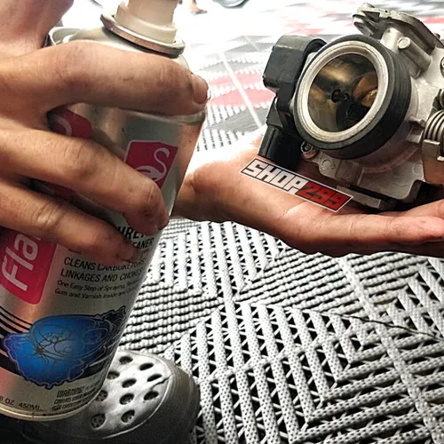 CHAI XỊT VỆ SINH BỘ CHẾ HÒA KHÍ / HỌNG XĂNG KIM PHUN - FLAMINGO CARBURETOR & CHOKE CLEANER (F005) 450ML