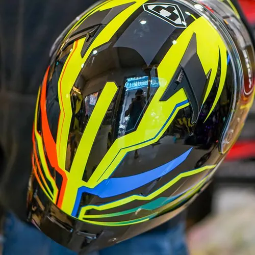 Mũ Fullface Yohe 978 Plus SRT Đen Sọc Vàng