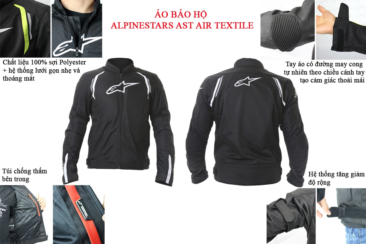 Alpinestars Ast Air Textile là 1 trong những chiếc áo bảo hộ moto giá rẻ đáng cân nhắc Alpinestars Ast Air Textile là 1 trong những chiếc áo bảo hộ moto giá rẻ đáng cân nhắc