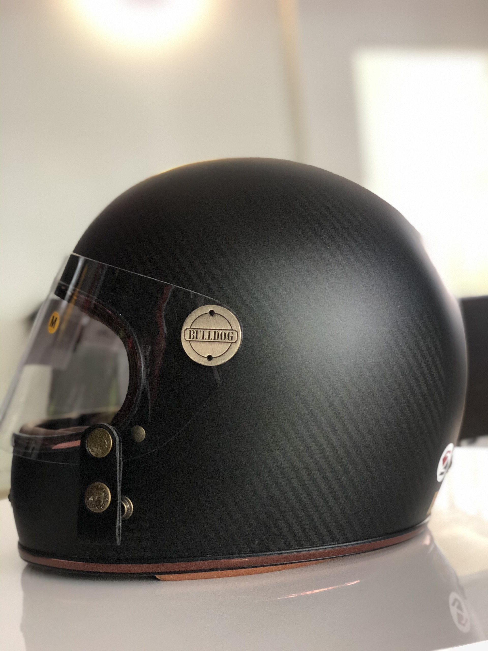 Mũ Fullface Bulldog Carbon 3D Mũ Fullface Bulldog Carbon 3D