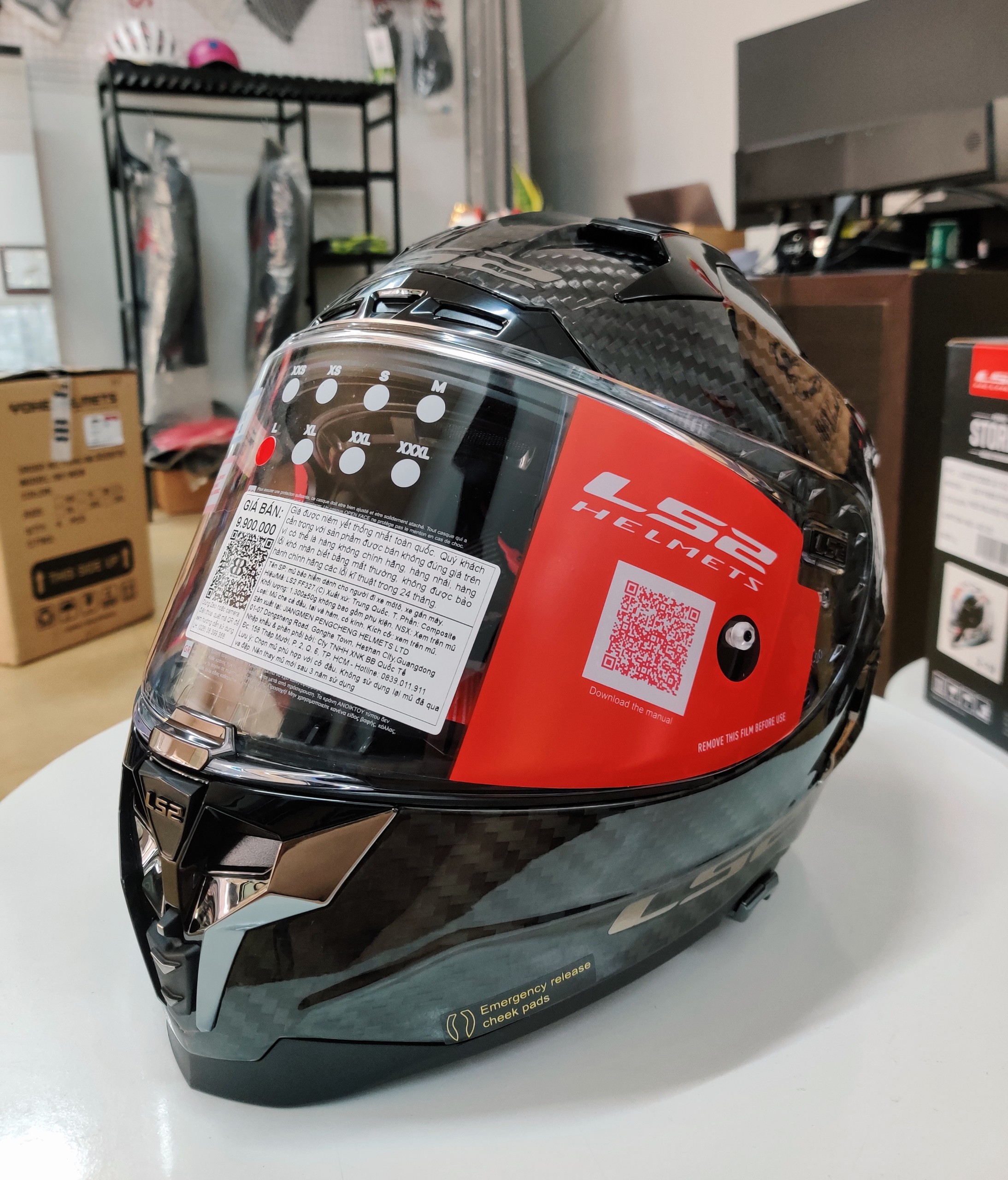 Kính chắn mũ fullface LS2 FF327 Challenger CT2 Carbon Kính chắn mũ fullface LS2 FF327 Challenger CT2 Carbon