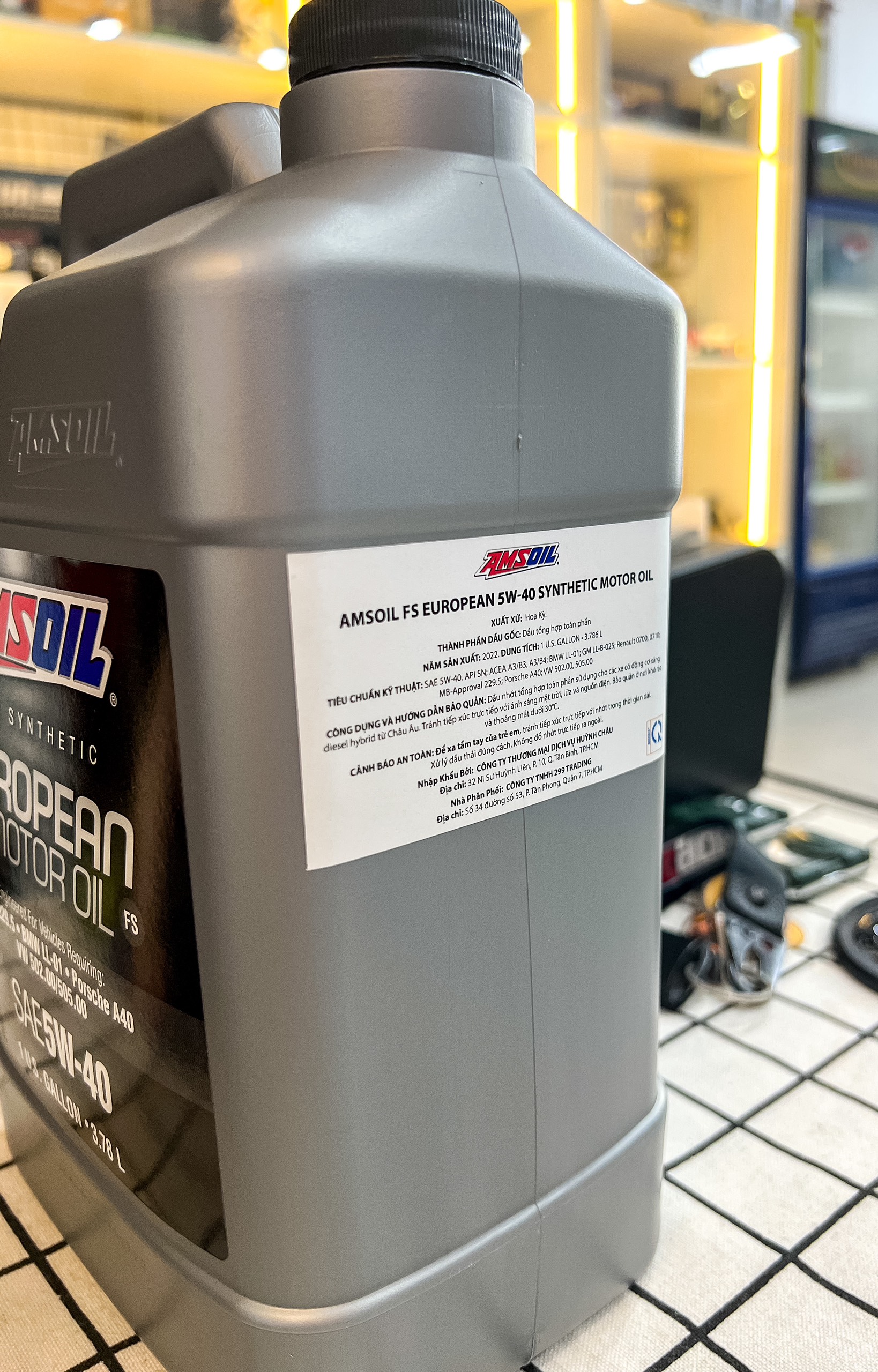 DẦU NHỚT TỔNG HỢP 100% NHẬP KHẨU MỸ AMSOIL EUROPEAN 5W40 - 3.78L DẦU NHỚT TỔNG HỢP 100% NHẬP KHẨU MỸ AMSOIL EUROPEAN 5W40 - 3.78L