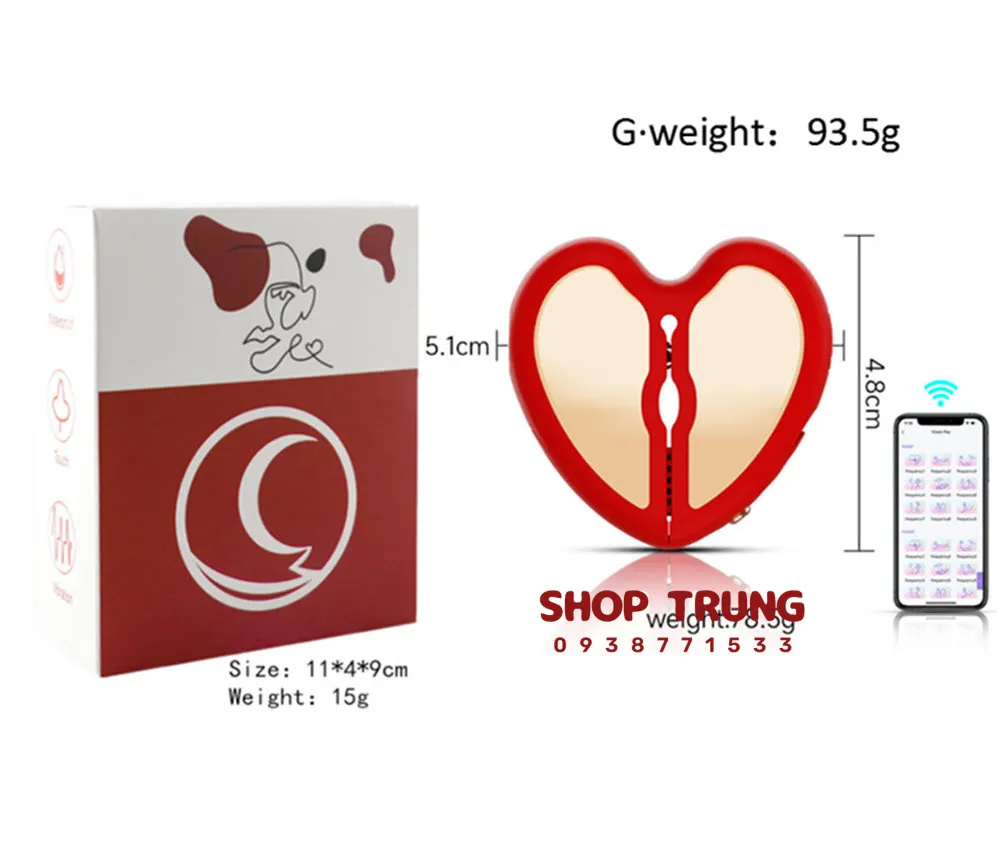 Máy Rung Kẹp Nhũ Hoa Điều Khiển Qua App Máy Rung Kẹp Nhũ Hoa Điều Khiển Qua App