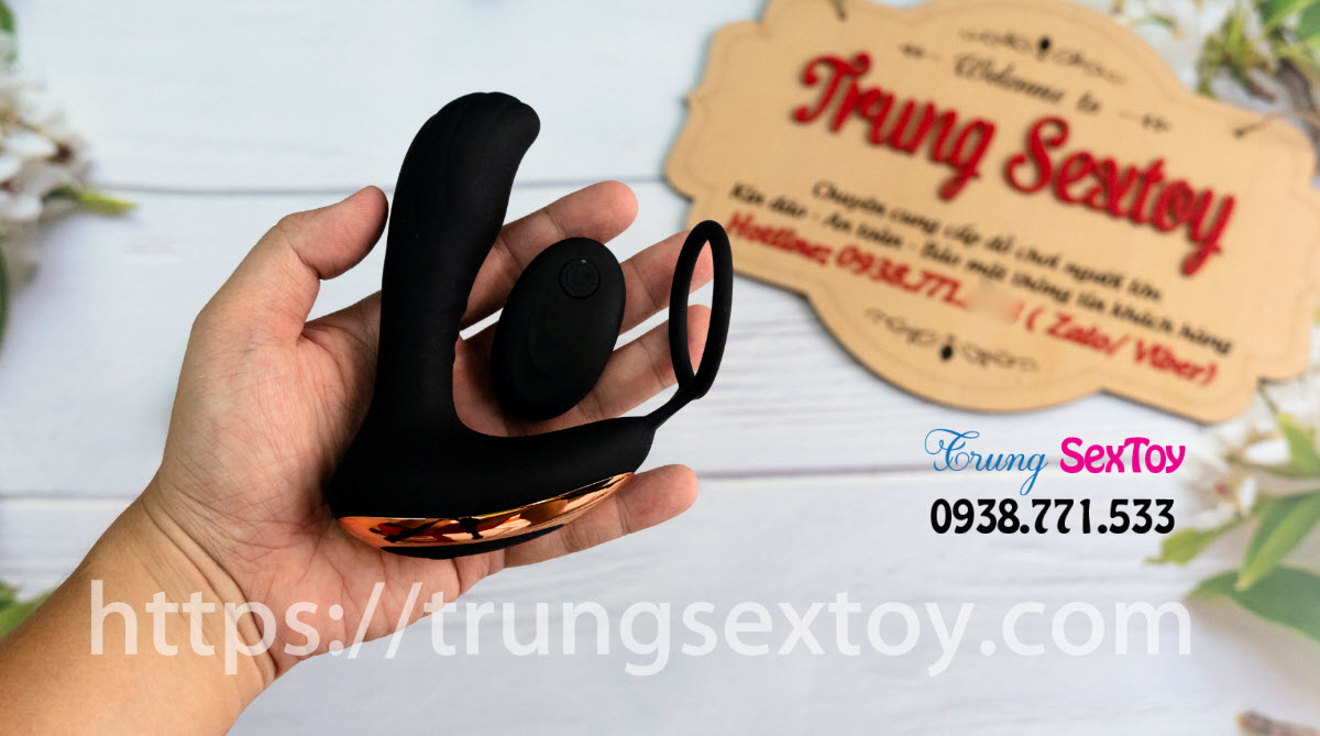 Matxa tuyến tiền liệt có rung, có quai đeo Cock Ring Matxa tuyến tiền liệt có rung, có quai đeo Cock Ring