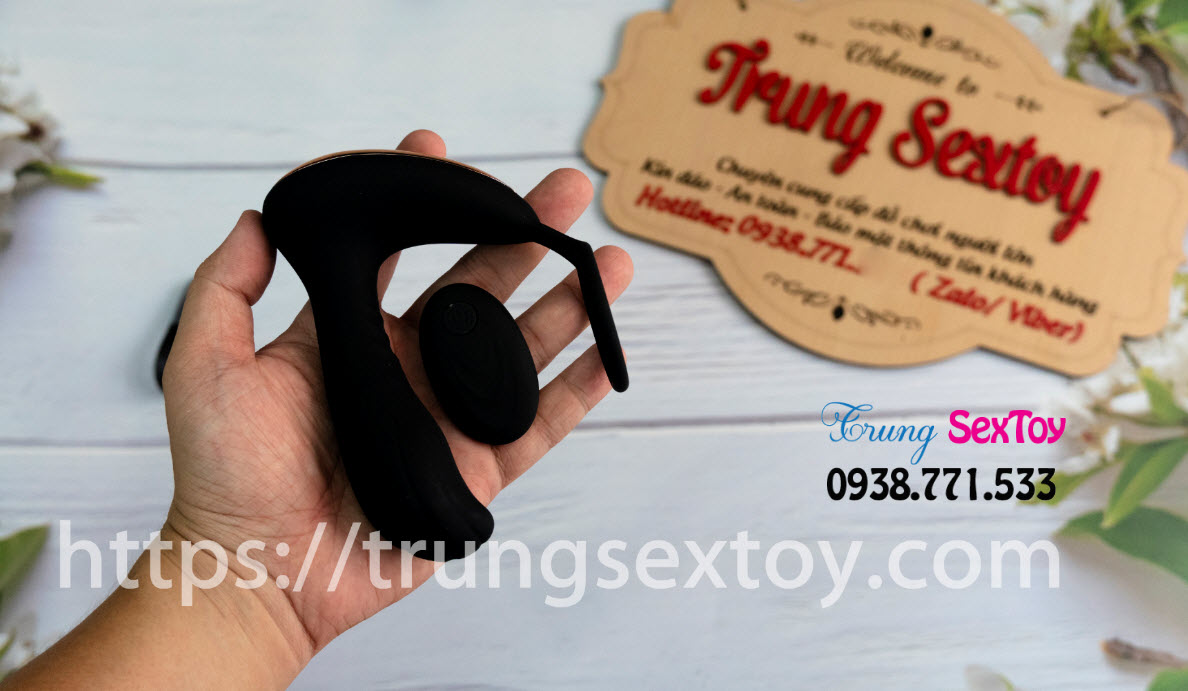 Matxa tuyến tiền liệt có rung, có quai đeo Cock Ring Matxa tuyến tiền liệt có rung, có quai đeo Cock Ring