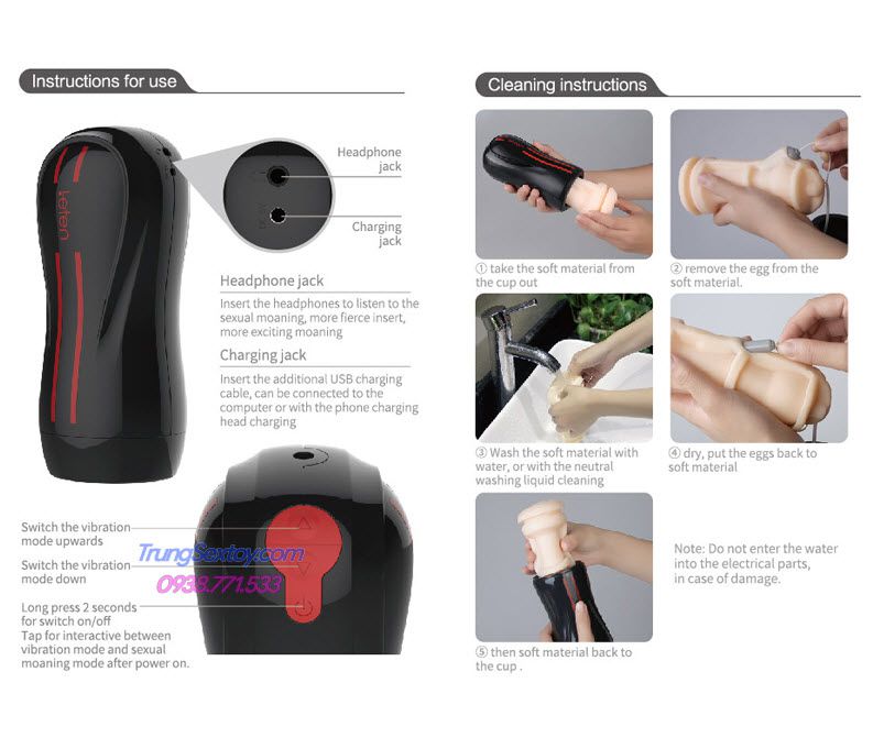 Âm đạo giả Leten Electric Hip Âm đạo giả Leten Electric Hip