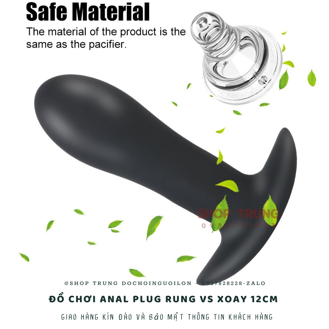 Đồ Chơi Anal Plug Rung vs Xoay 12cm Điều Khiển Từ Xa Đồ Chơi Anal Plug Rung vs Xoay 12cm Điều Khiển Từ Xa