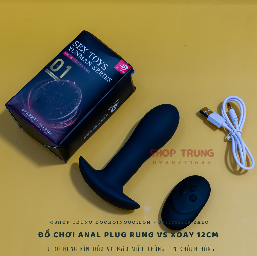 Đồ Chơi Anal Plug Rung vs Xoay 12cm Điều Khiển Từ Xa Đồ Chơi Anal Plug Rung vs Xoay 12cm Điều Khiển Từ Xa