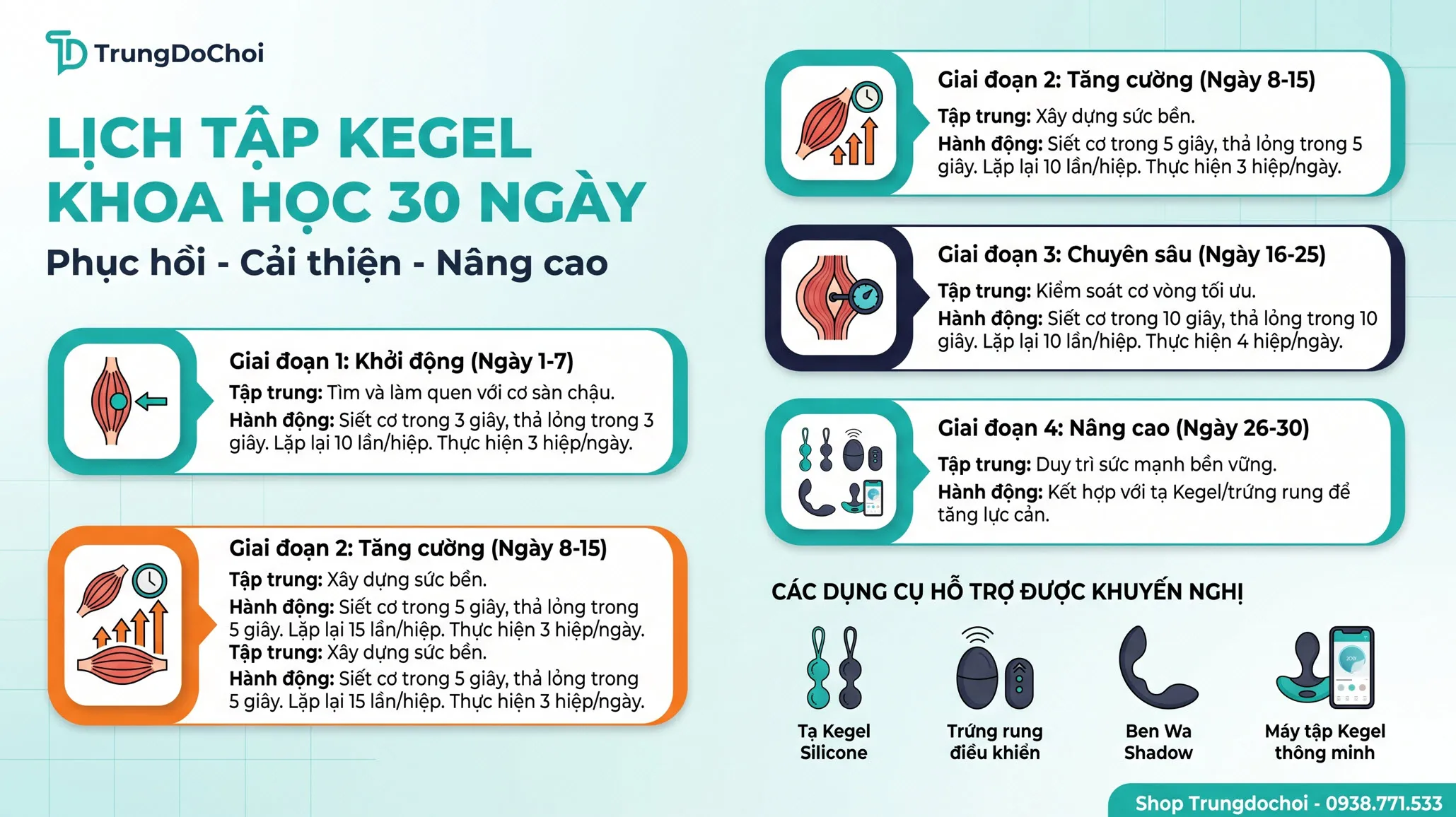 Bài Tập Kegel Cho Nữ Lịch Tập 30 Bài Tập Kegel Cho Nữ Lịch Tập 30