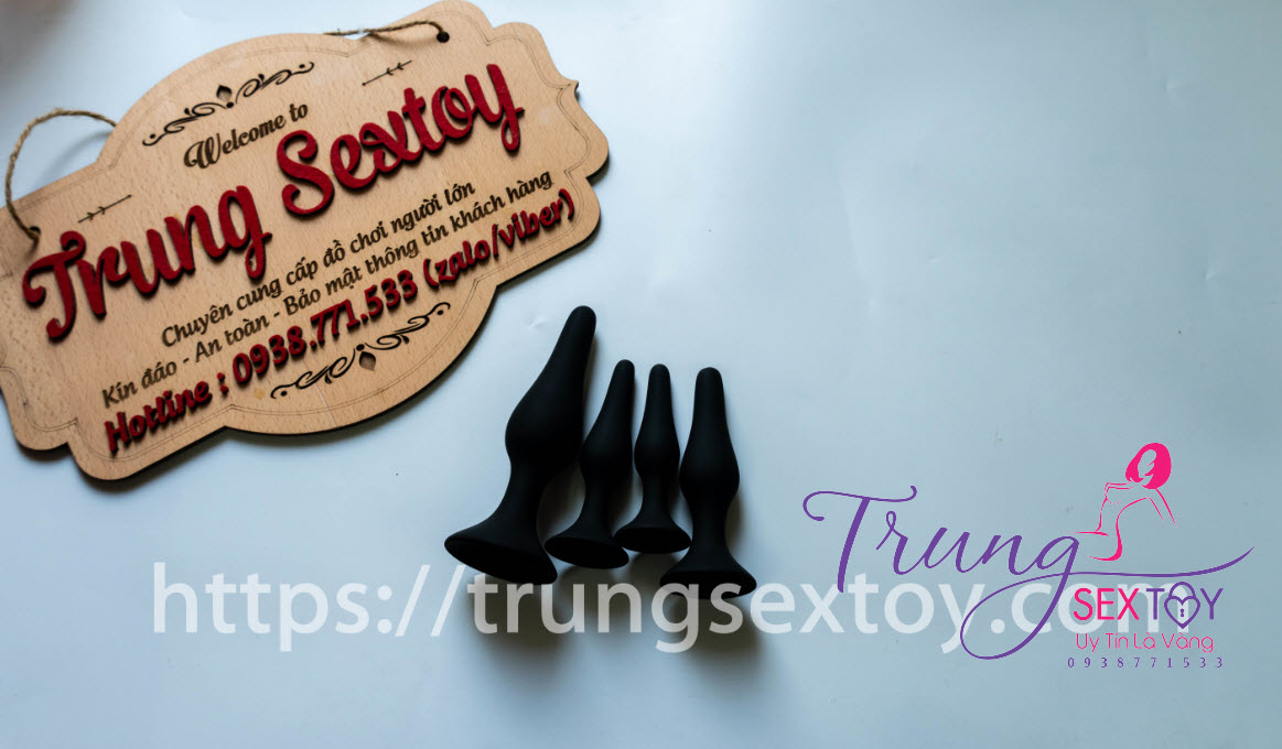 Dùng là phê với phích cắm hậu môn bộ 3 cái Dùng là phê với phích cắm hậu môn bộ 3 cái