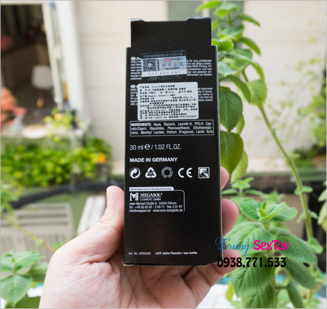 Chai xịt kéo dài Eros Chai xịt kéo dài Eros