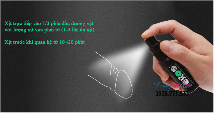 Chai xịt kéo dài Eros Chai xịt kéo dài Eros