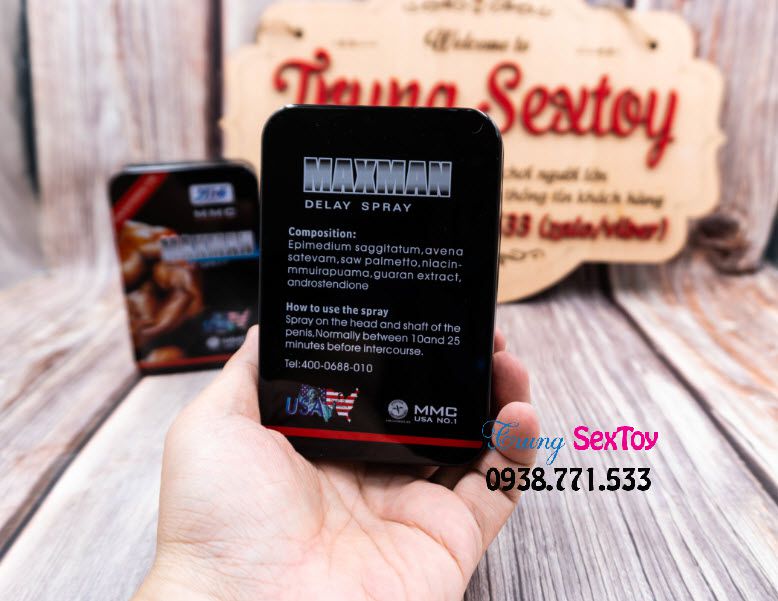 Chai xịt chống xuất tinh sớm Maxman Chai xịt chống xuất tinh sớm Maxman