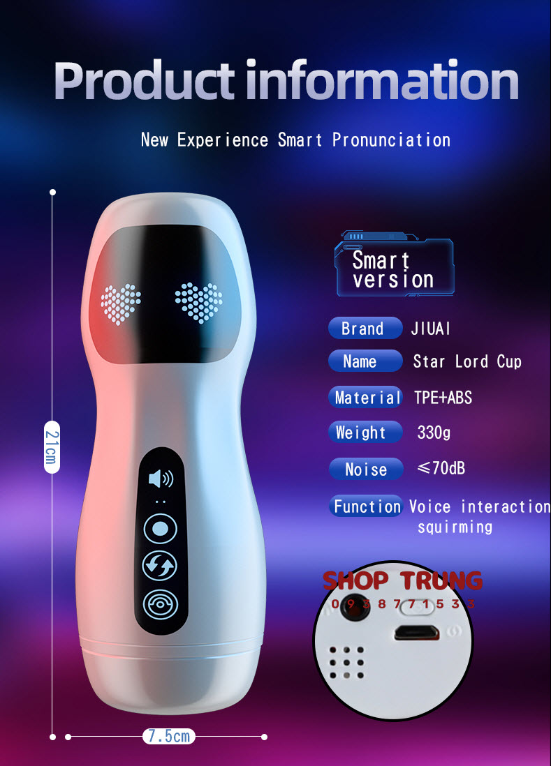 Máy Rung Hút Tự Sướng Star Lord Cup Máy Rung Hút Tự Sướng Star Lord Cup