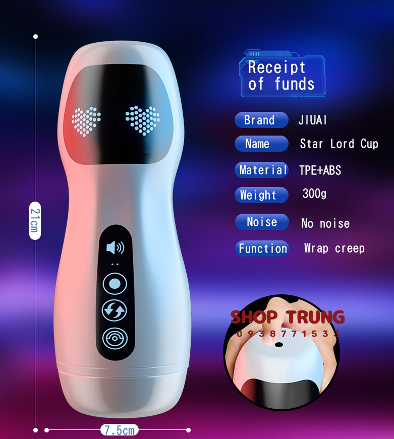 Máy Rung Hút Tự Sướng Star Lord Cup Máy Rung Hút Tự Sướng Star Lord Cup