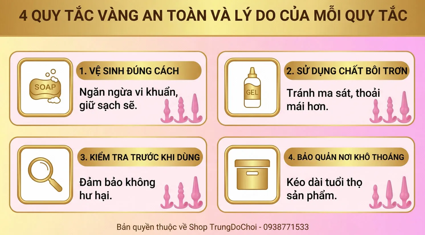 Đồ Chơi Hậu Môn Cho Nữ Bắt Đầu An Toàn, Từng Bước Đúng Cách Đồ Chơi Hậu Môn Cho Nữ Bắt Đầu An Toàn, Từng Bước Đúng Cách