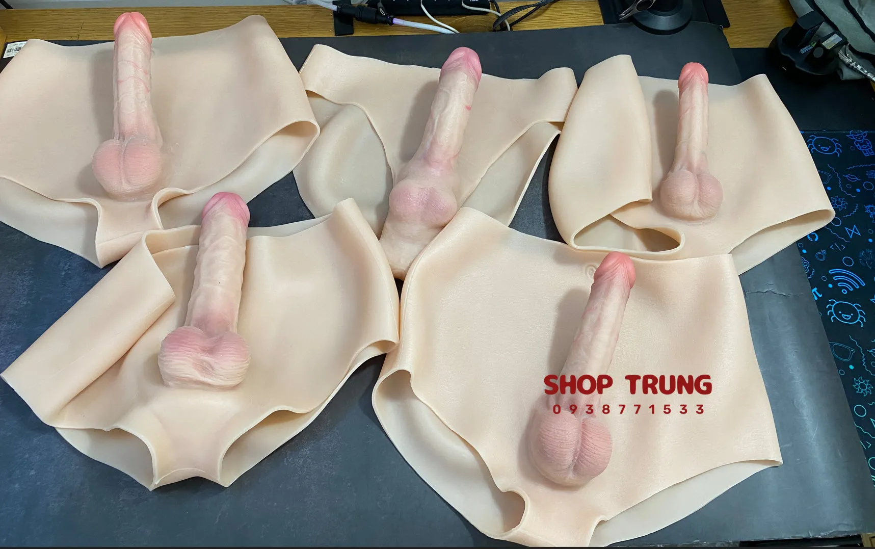 Dương vật giả liền quần silicon cho les chính hãng