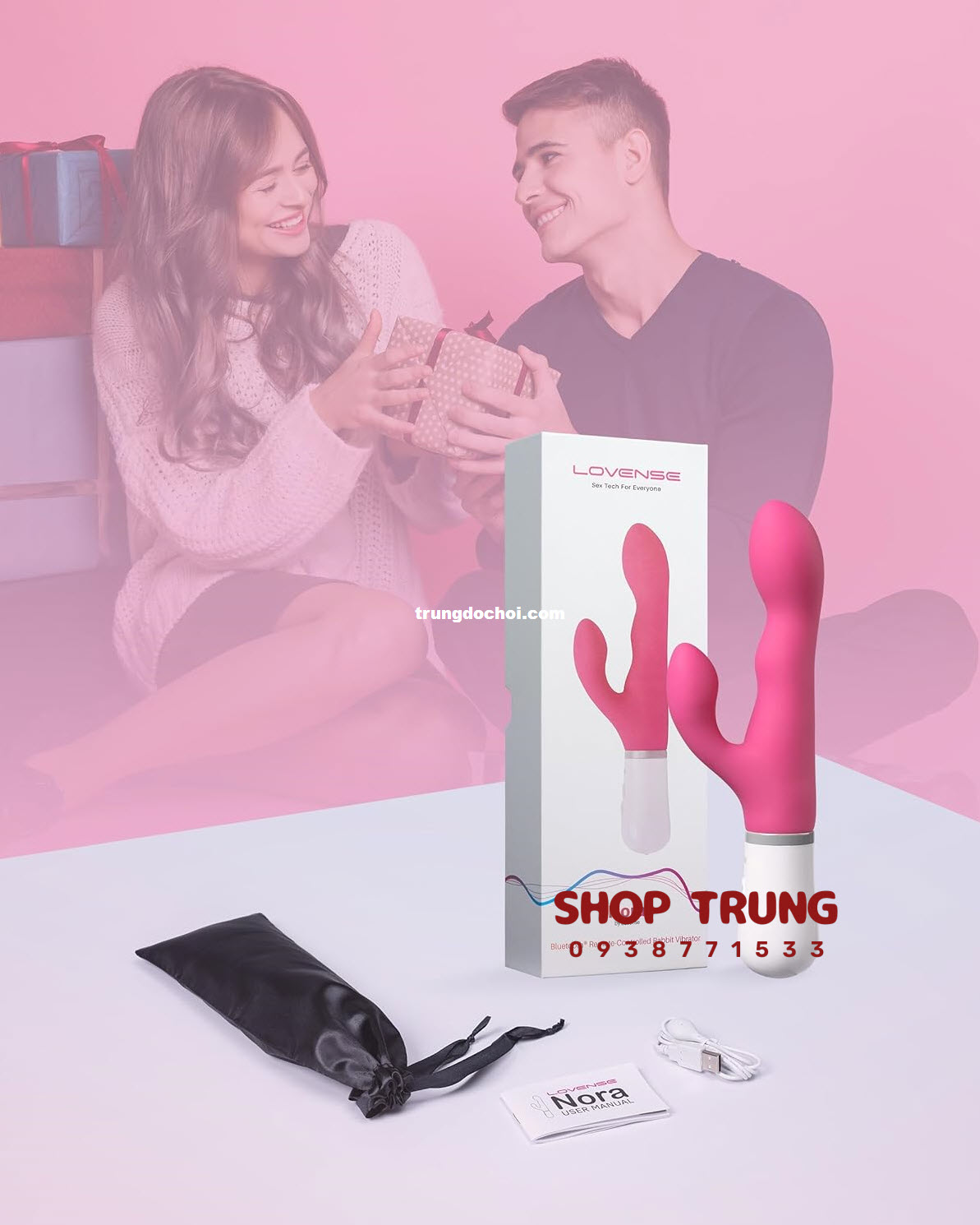Dương Vật Giả Lovense Nora Rung Hai Động Cơ Dương Vật Giả Lovense Nora Rung Hai Động Cơ