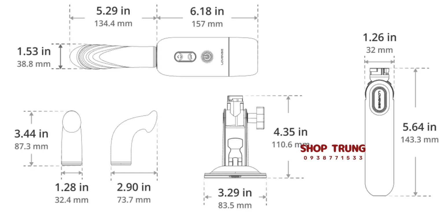 dương vật giả Lovense Spinel dương vật giả Lovense Spinel