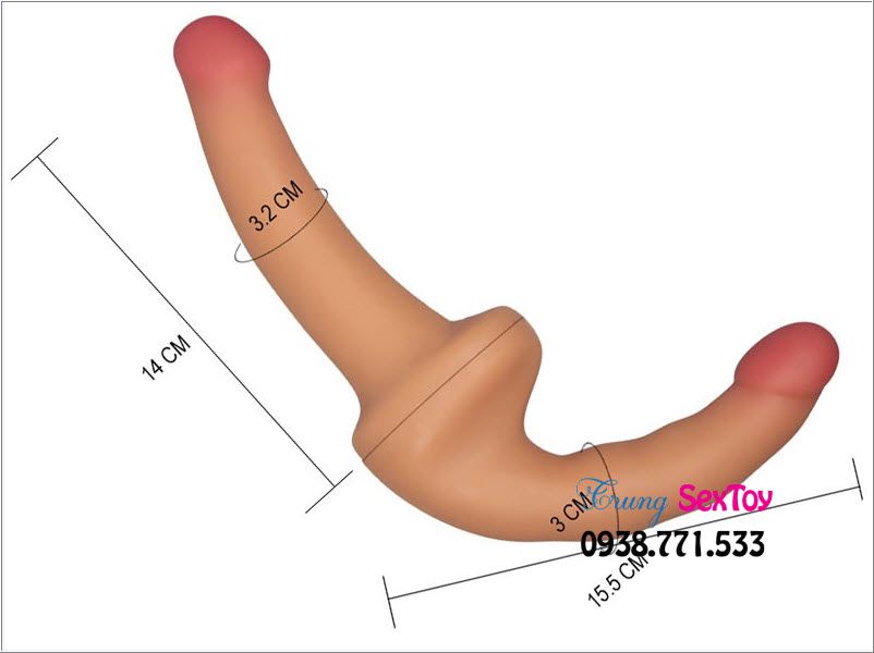 Dương vật giả hai đầu lovetoy Dương vật giả hai đầu lovetoy