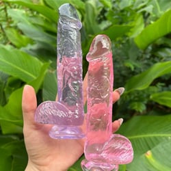 Dương Vật Giả Gắn Tường Trong Suốt Nhiều Màu 12cm