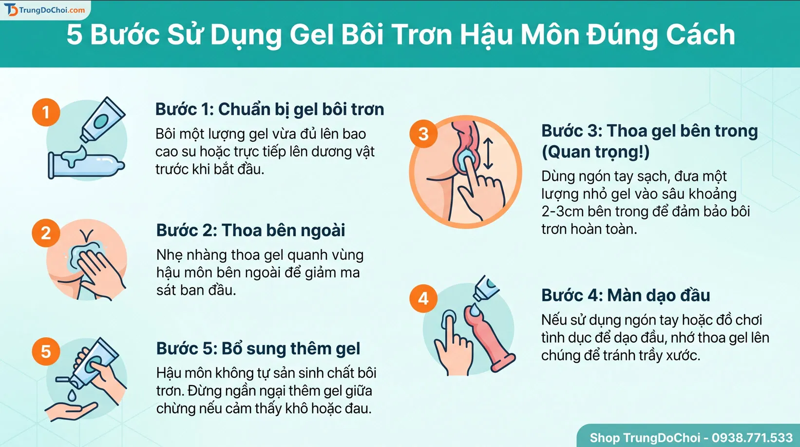 cach su dung gel boi tron hau mon cho gay cach su dung gel boi tron hau mon cho gay
