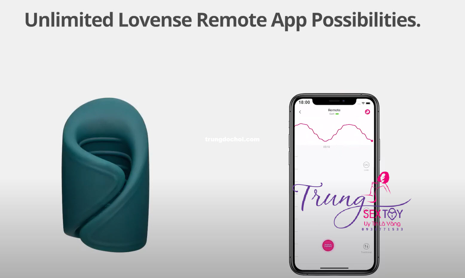 vong rung duong vat Lovense Gush vong rung duong vat Lovense Gush