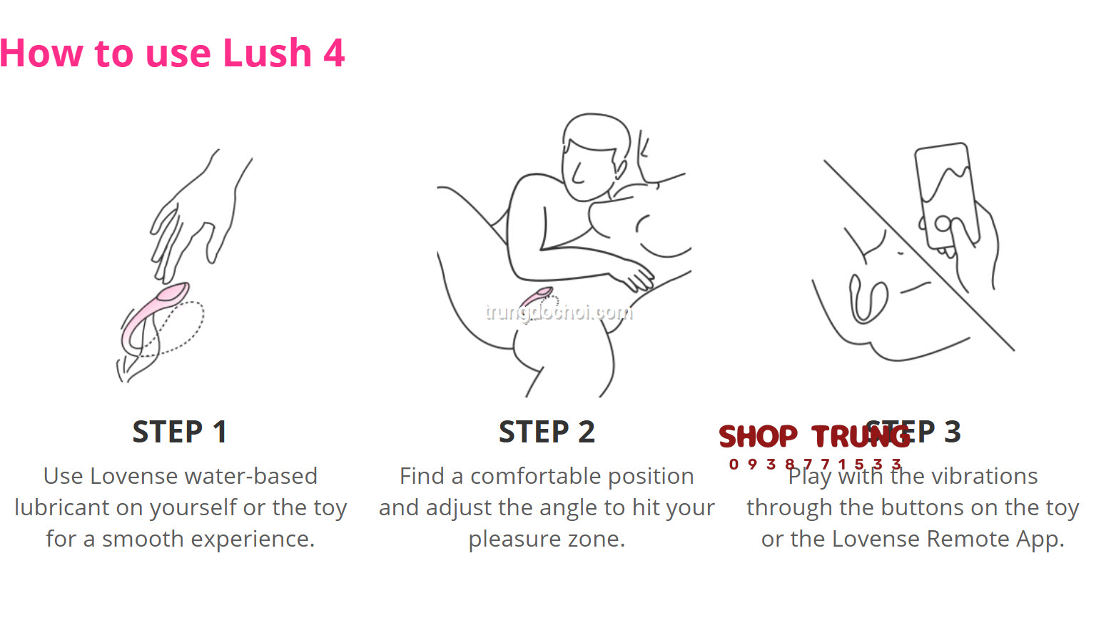 Lush 4 trứng rung cao cap Lush 4 trứng rung cao cap