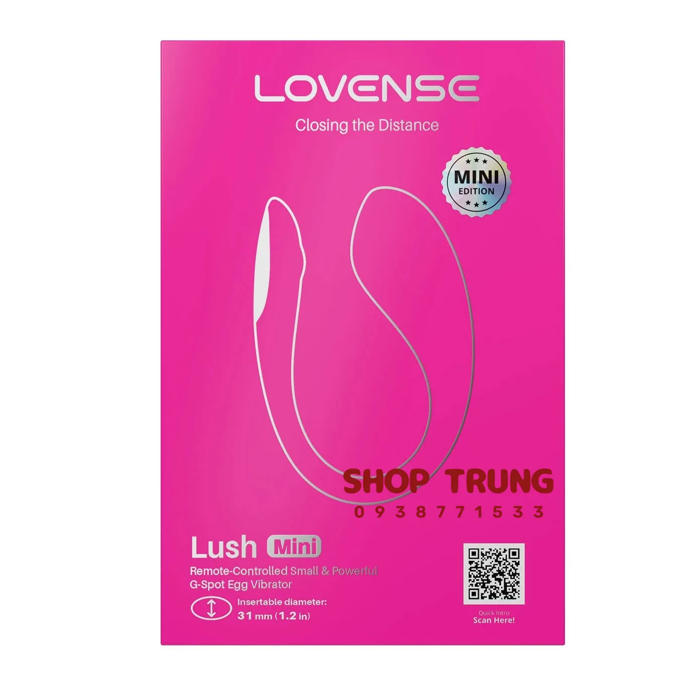 Trứng rung Lovense Lush Mini Trứng rung Lovense Lush Mini