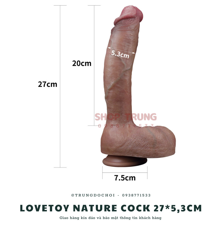 dương vật giả mềm mịn Lovetoy Nature Cock dương vật giả mềm mịn Lovetoy Nature Cock