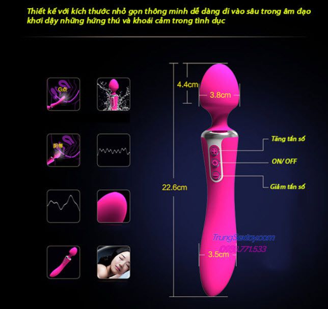 Máy rung kích thích âm đạo Máy rung kích thích âm đạo