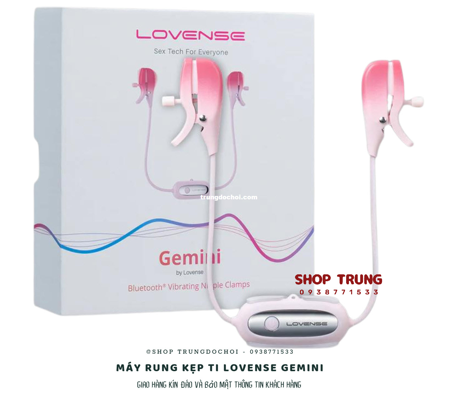 máy rung kẹp ti Lovense Gemini máy rung kẹp ti Lovense Gemini