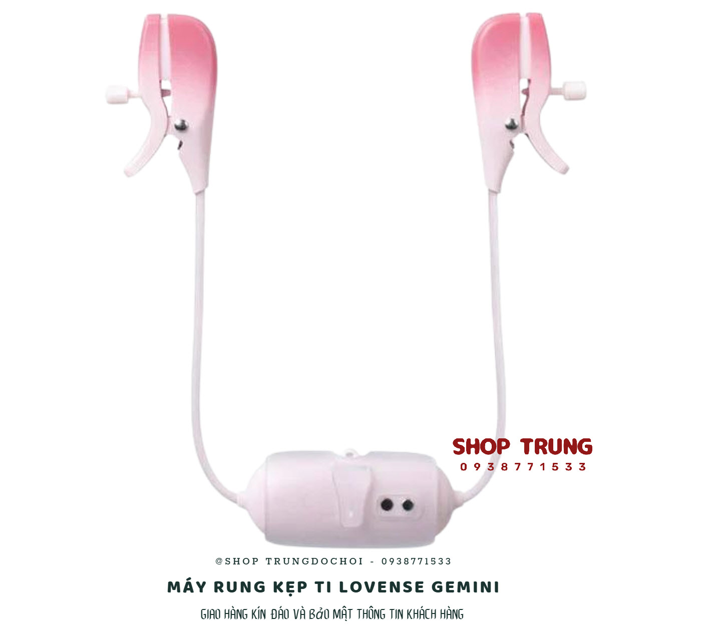 máy rung kẹp ti Lovense Gemini máy rung kẹp ti Lovense Gemini