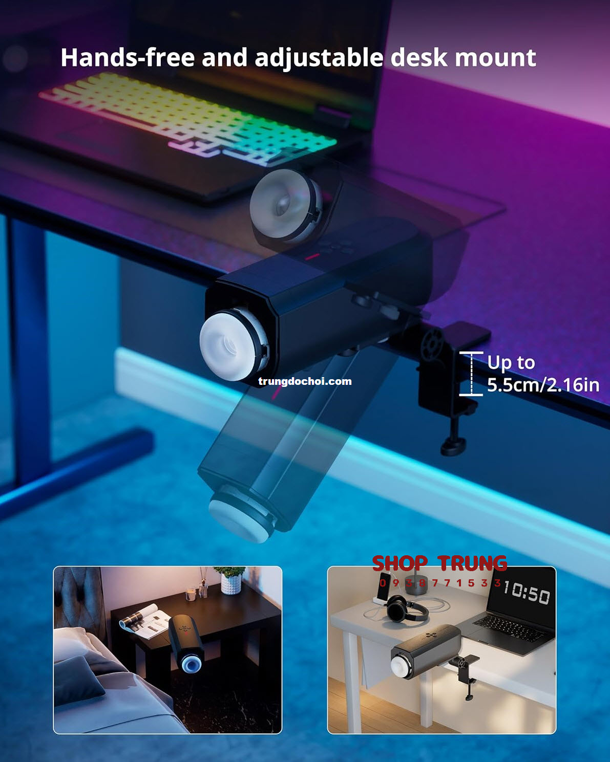 máy thủ dâm rung thụt Lovense Solace máy thủ dâm rung thụt Lovense Solace