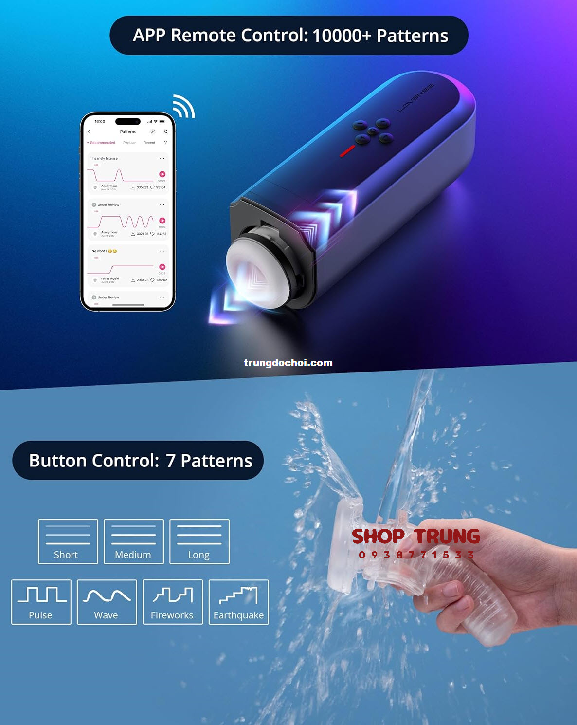 máy thủ dâm rung thụt Lovense Solace máy thủ dâm rung thụt Lovense Solace