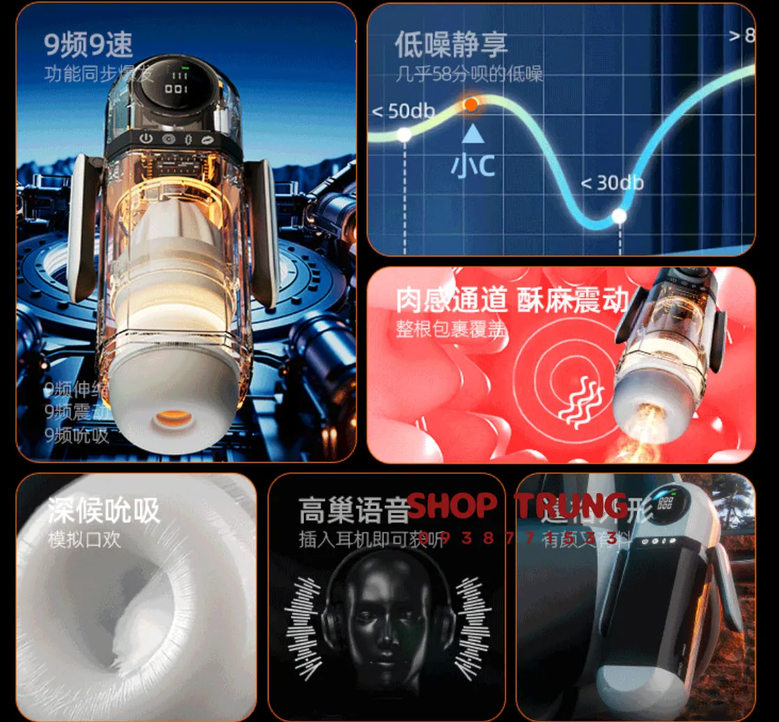 Máy Thủ Dâm Small C Tự Động Thụt & Mút Có Màn Hình LCD Máy Thủ Dâm Small C Tự Động Thụt & Mút Có Màn Hình LCD
